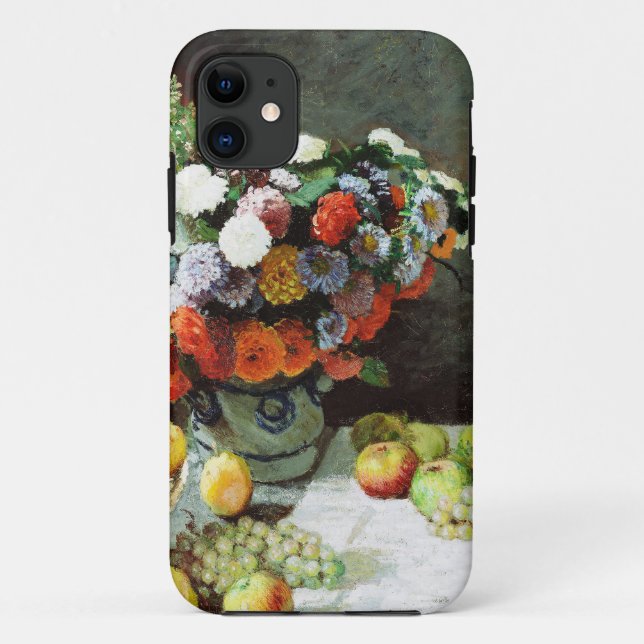 Stillleben mit Blume und Obst von Claude Monet Case-Mate iPhone Hülle (Rückseite)