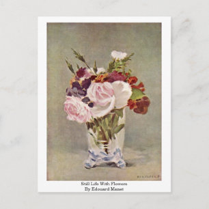 Stillleben mit Blume von Edouard Manet Postkarte