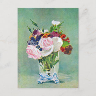 Stillleben mit Blume von Edouard Manet Postkarte