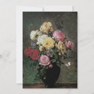 Stillleben mit Blumen in einer Vase von Olaf Herma Einladung