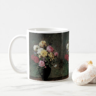 Stillleben mit Blumen in einer Vase von Olaf Herma Kaffeetasse