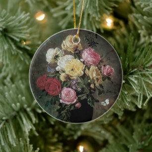 Stillleben mit Blumen in einer Vase von Olaf Herma Keramik Ornament