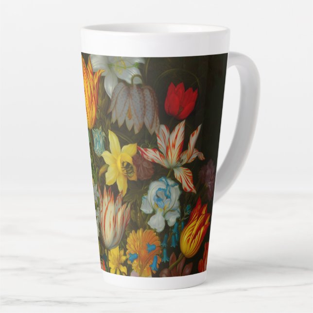 Stillleben mit Blumen in einer Wan-Li-Vase Milchtasse (Rechte Ecke)