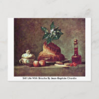 Stillleben mit Brioche von Jean-Baptiste Chardin