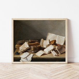 Stillleben mit Büchern   Jan Davidsz de Heem Poster
