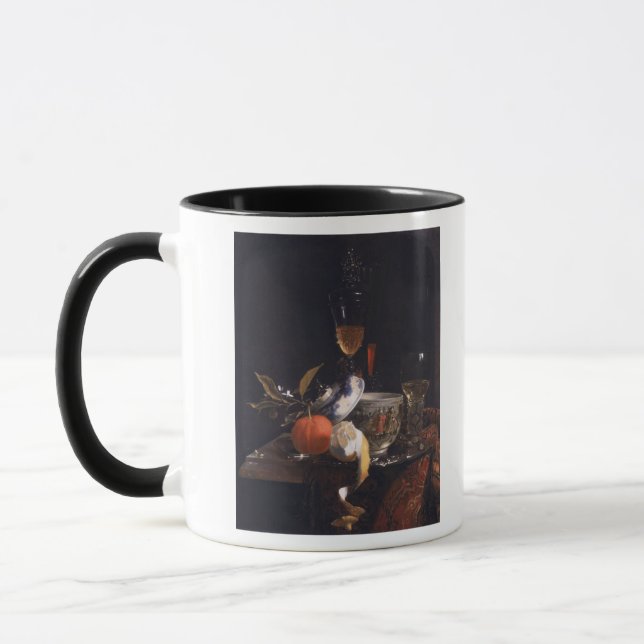 Stillleben mit chinesischem Zuckerglas Tasse (Links)