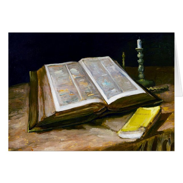 Stillleben mit der Bibel von Vincent Van Gogh (Vorderseite (Horizontal))