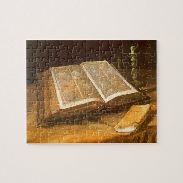 Stillleben mit der Bibel von Vincent van Gogh Puzzle (Horizontal)