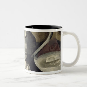 Stillleben mit drei Griffen Zweifarbige Tasse