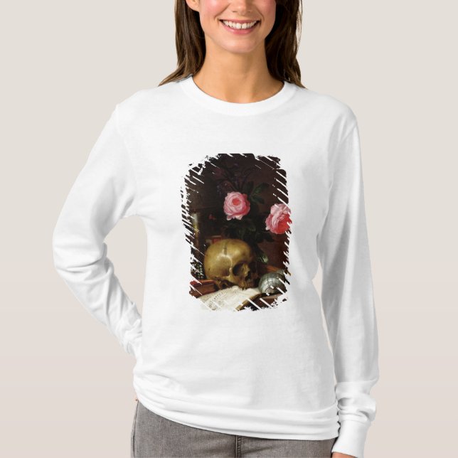 Stillleben mit einem Schädel T-Shirt (Vorderseite)