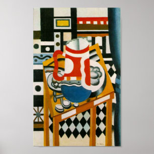 Stillleben mit einer Bier-Tasse Poster