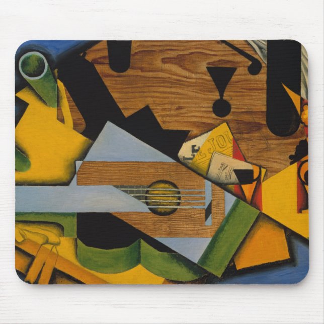 Stillleben mit einer Gitarre Mousepad (Vorne)