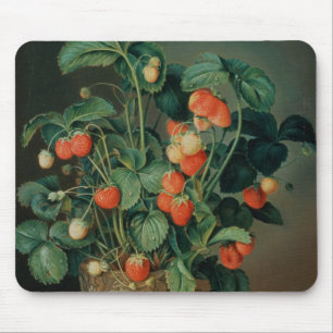 Stillleben mit Erdbeeren Mousepad