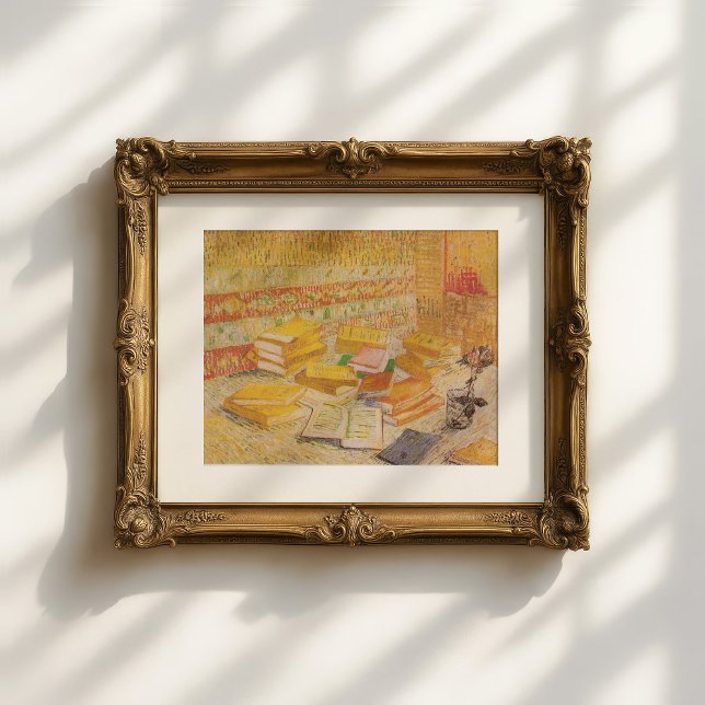 Stillleben mit französischen Romanen | Vincent Van Poster (Von Creator hochgeladen)