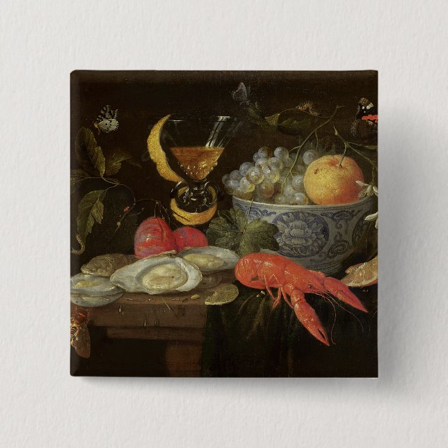 Stillleben mit Frucht und Schalentieren, 1653 (Öl Button (Vorderseite)