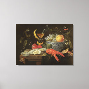 Stillleben mit Frucht und Schalentieren, 1653 (Öl Leinwanddruck