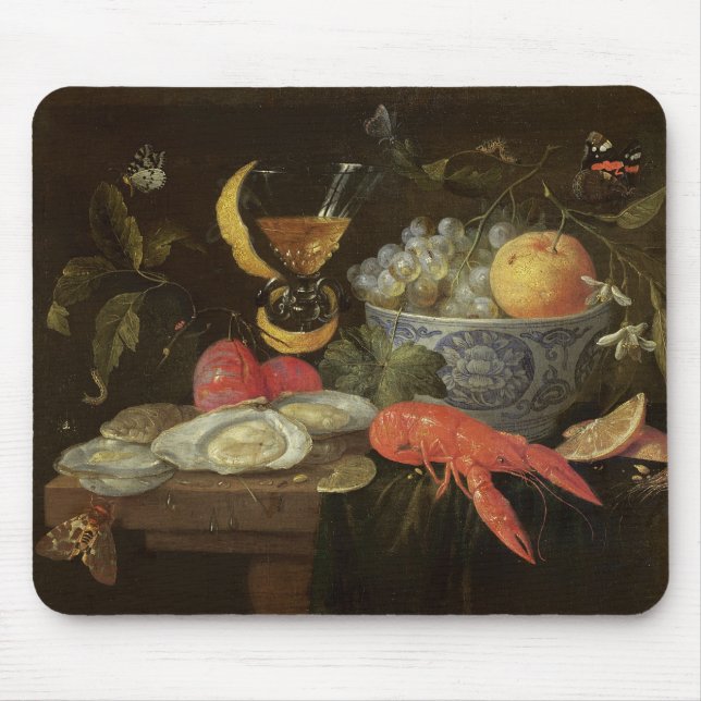 Stillleben mit Frucht und Schalentieren, 1653 (Öl Mousepad (Vorne)