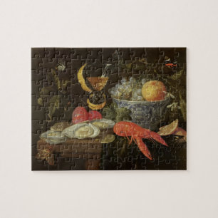 Stillleben mit Frucht und Schalentieren, 1653 (Öl Puzzle