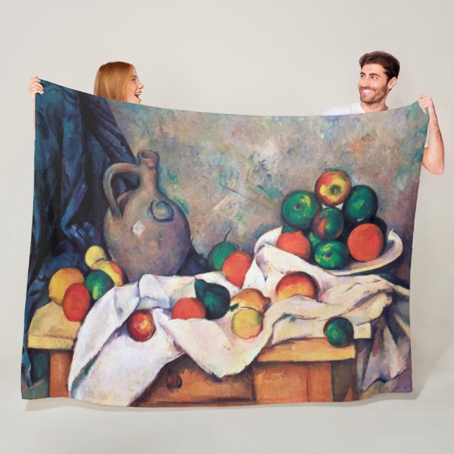 Stillleben mit Früchten, Paul Cezanne Fleecedecke (Beispiel)