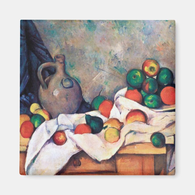 Stillleben mit Früchten, Paul Cezanne Magnet (Vorne)