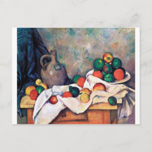 Stillleben mit Früchten, Paul Cezanne Postkarte