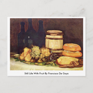 Stillleben mit Früchten von Francisco de Goya Postkarte