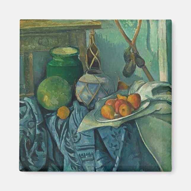 Stillleben mit Ginger Jar und Eggplants, Cezanne Magnet (Vorne)