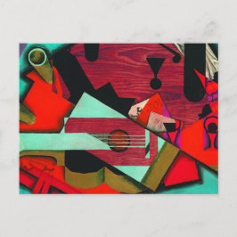 Stillleben mit Gitarre von Juan Gris Postkarte