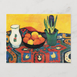 Stillleben mit Hyacinthe von August Macke Postkarte