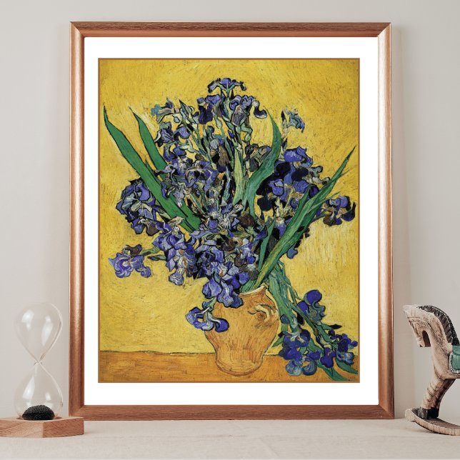 Stillleben mit Iris Vincent van Gogh Poster (Von Creator hochgeladen)