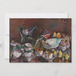 Stillleben mit Kaffeekuchen   Anton Faistauer