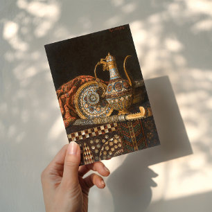 Stillleben mit Kaffeepuppe   Max Schödl Karte