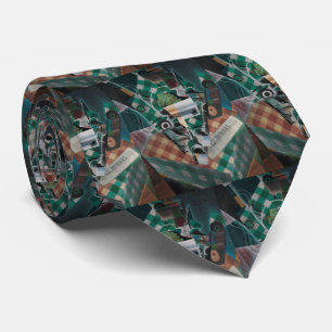 Stillleben mit karierter Tischdecke von Juan Gris Krawatte