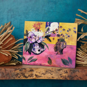 Stillleben mit Kopf-förmiger Vase Paul Gauguin Fotoplatte