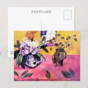 Stillleben mit Kopf-förmiger Vase   Paul Gauguin   Postkarte