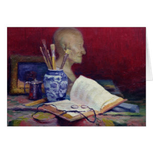 Stillleben mit Kopf von Voltaire