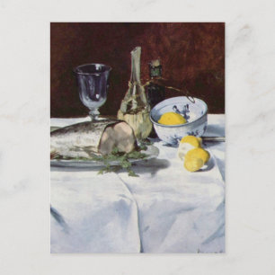 Stillleben mit Lachs - Edouard Manet Postkarte