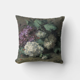 Stillleben mit Lilacs von Margaretha Roosenboom Kissen