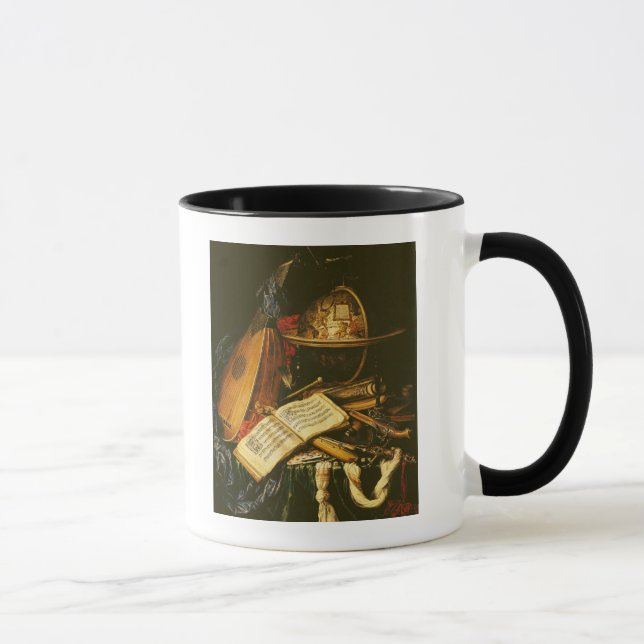 Stillleben mit Musikinstrumenten Tasse (Rechts)