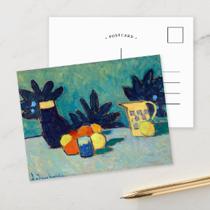 Stillleben mit Obst von Jawlensky Postkarte