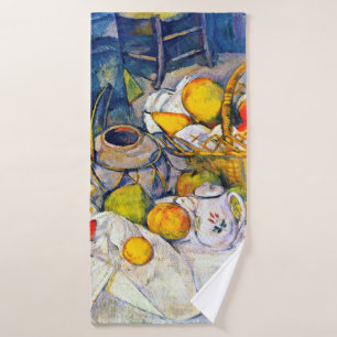 Stillleben mit Obstkorb, Paul Cezanne Badehandtuch