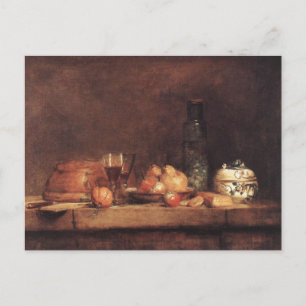 Stillleben mit Olivenkrug von Jean Chardin Post Postkarte