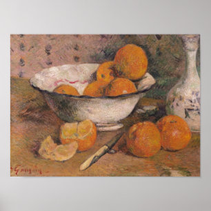 Stillleben mit Orangen, 1881 Poster