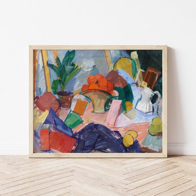 Stillleben mit Orangen in einem Korb | Edvard Weie Poster (Von Creator hochgeladen)