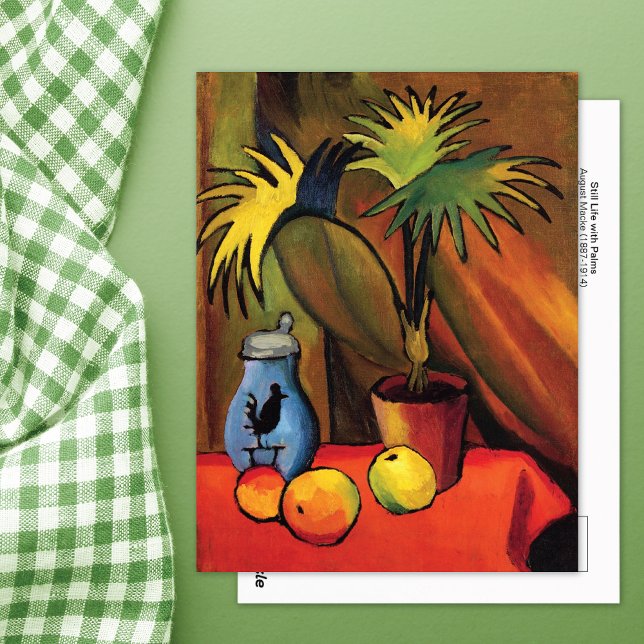 Stillleben mit Palms August Macke Postkarte (Von Creator hochgeladen)