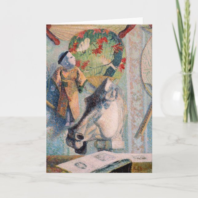 Stillleben mit Pferdekopf | Paul Gauguin Karte (Vorderseite)