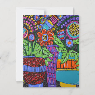 Stillleben mit Punkten Dankeskarte