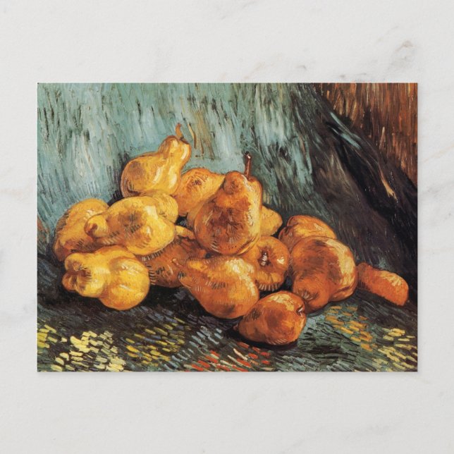 Stillleben mit Quince Pears Van Gogh Fine Art Postkarte (Vorderseite)