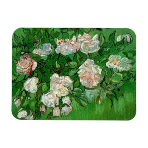 Stillleben mit rosa Rosen von Vincent van Gogh Magnet