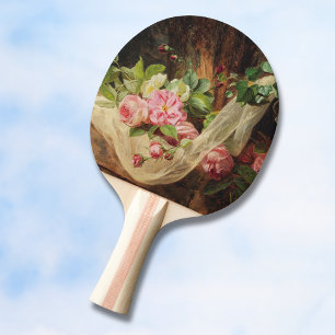 Stillleben mit Rose auf einem Waldboden - Lach A. Tischtennis Schläger